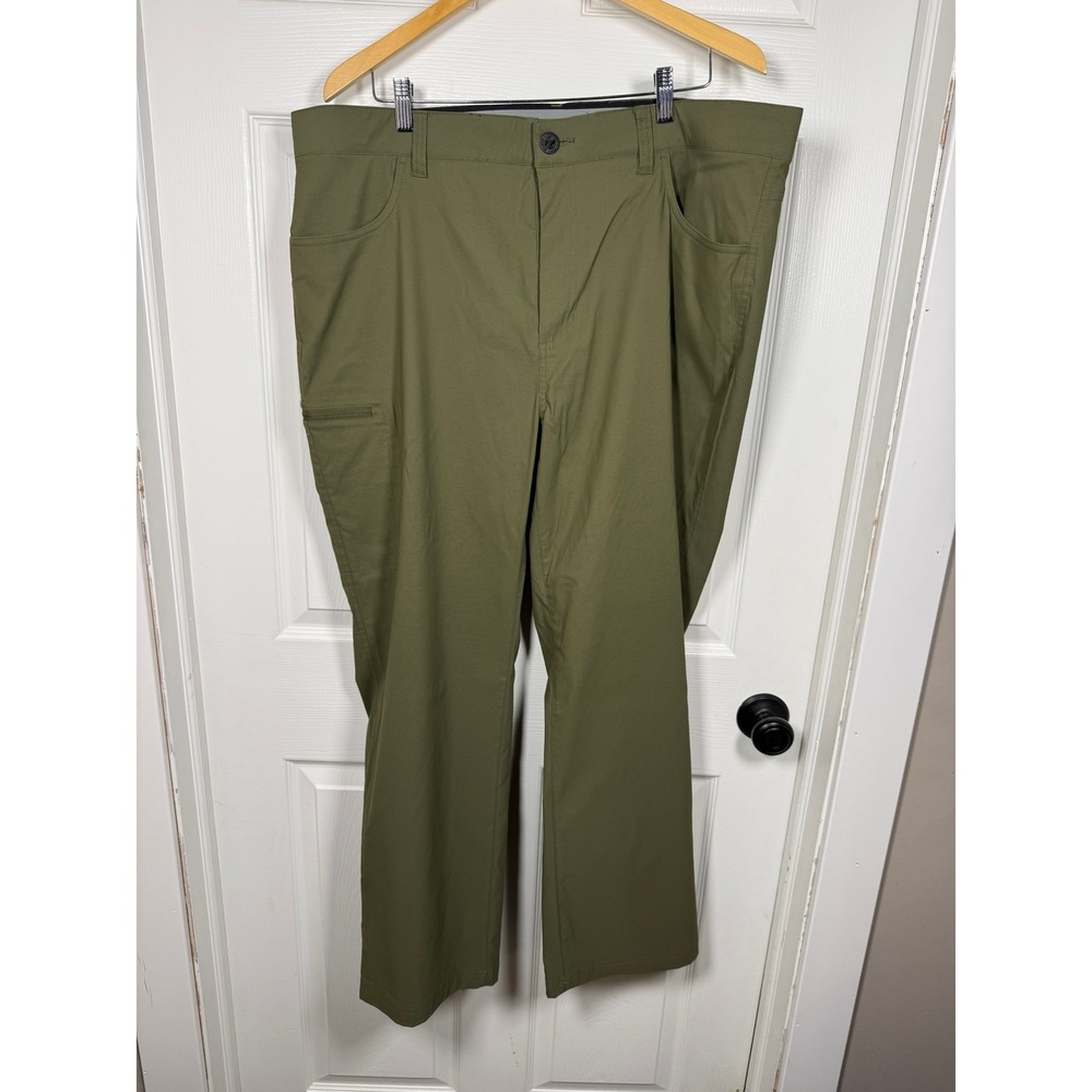 Orvis Mens Tech Performance Pants Olive Green Stretch Hiking Utility 42x30